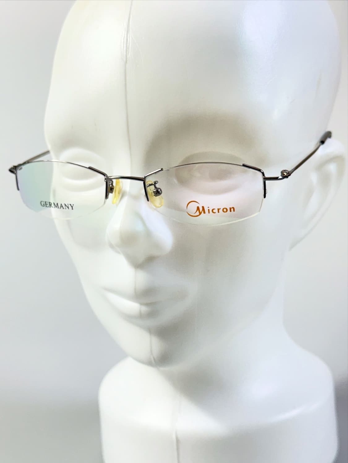 독일제 MICRON 세미 림리스 스퀘어 무테 빈티지 안경 상품이미지9