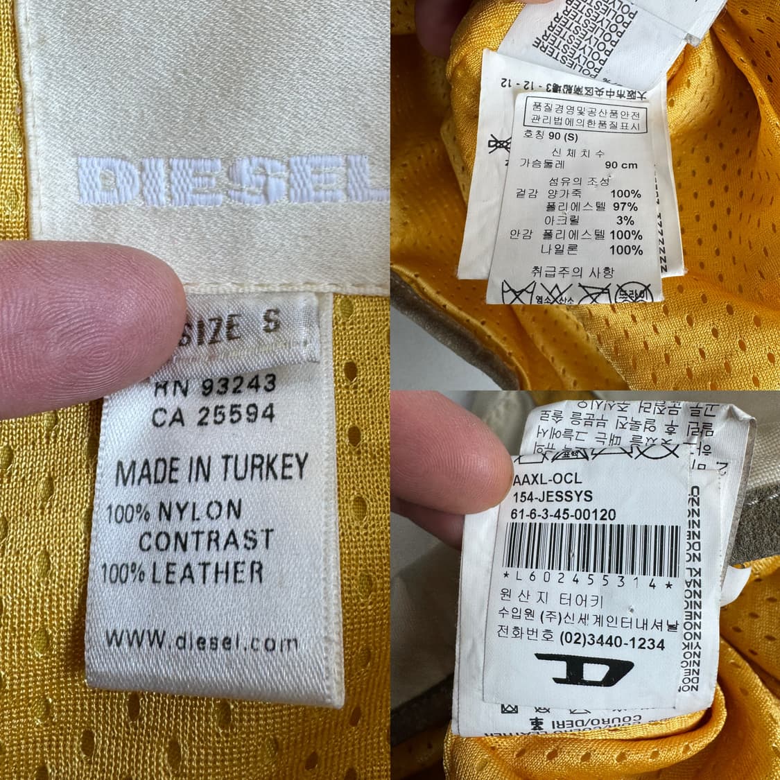 디젤 바이커 레더도킹 레이싱 자켓 상품이미지10