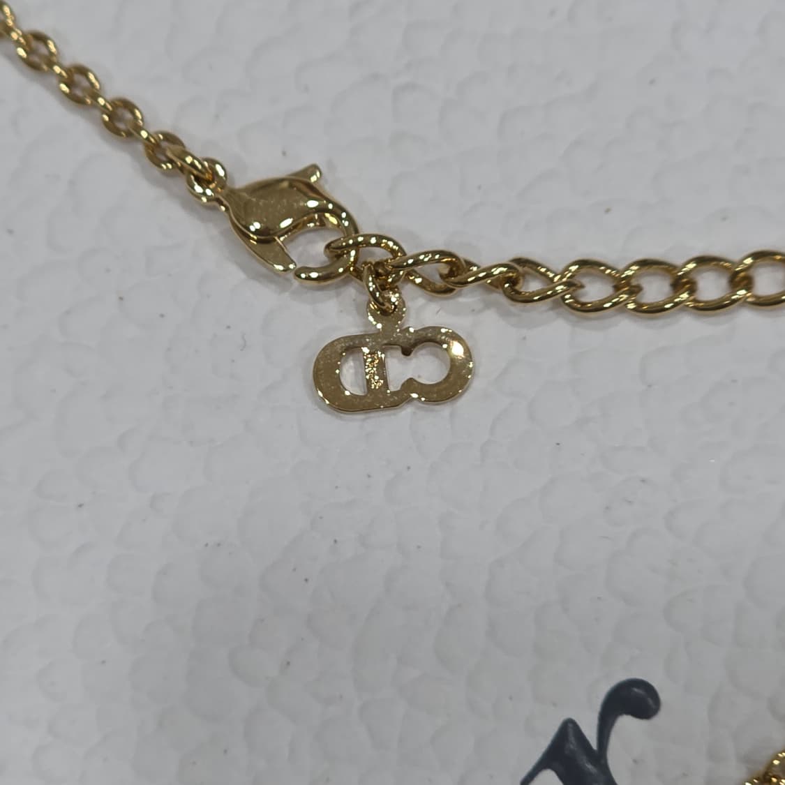 희귀) 디올 CD로고 금장 목걸이 상품이미지8