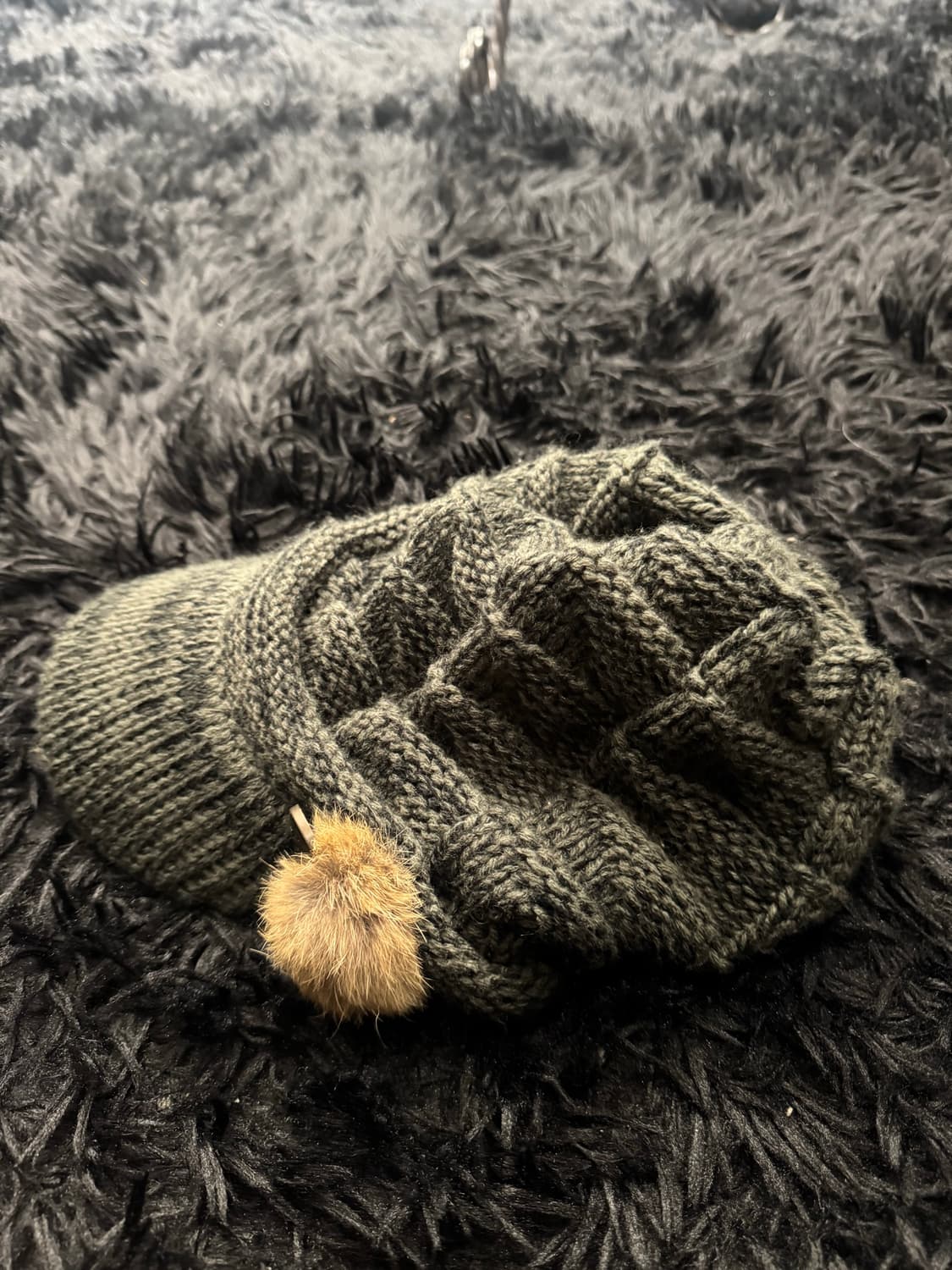 00s Vintage long knit beanie 상품이미지2