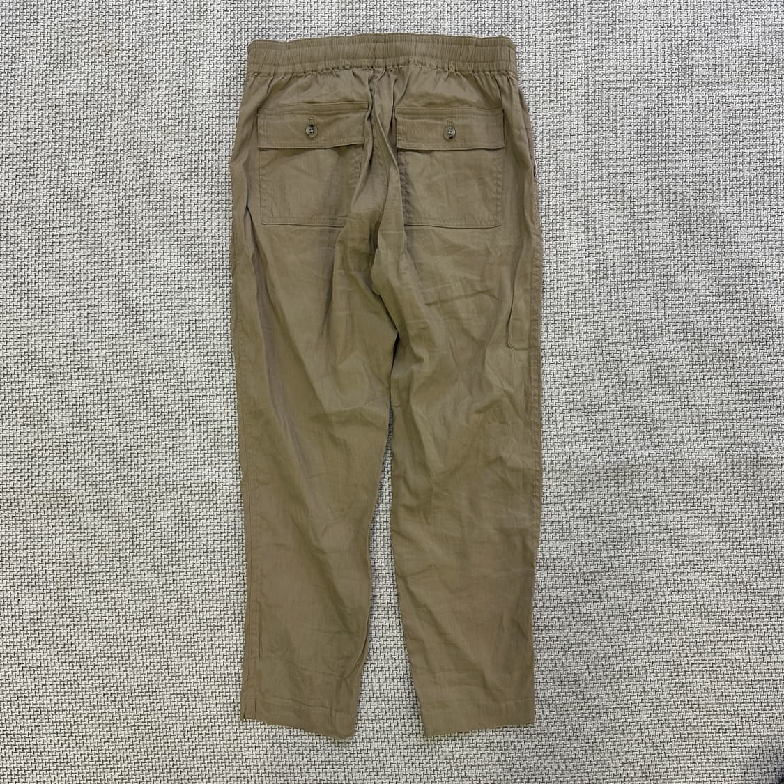 실측확인 빔즈보이 베이지 밴딩 팬츠 0421D 상품이미지4