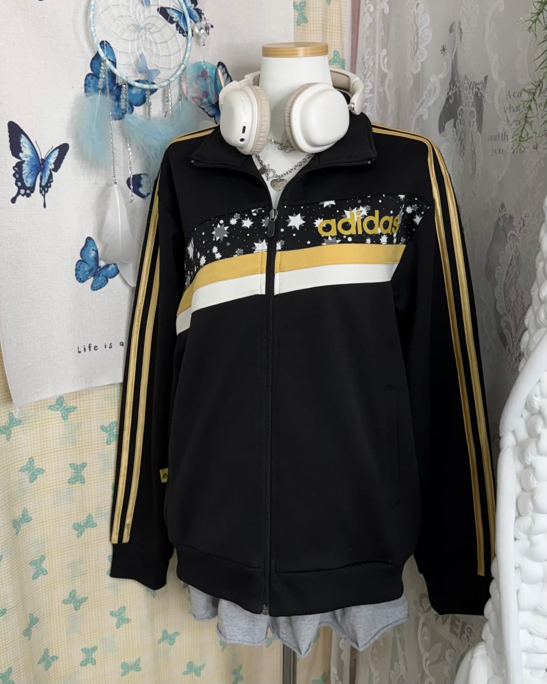 아디다스 블랙 & 옐로우 스타 져지 상품이미지6