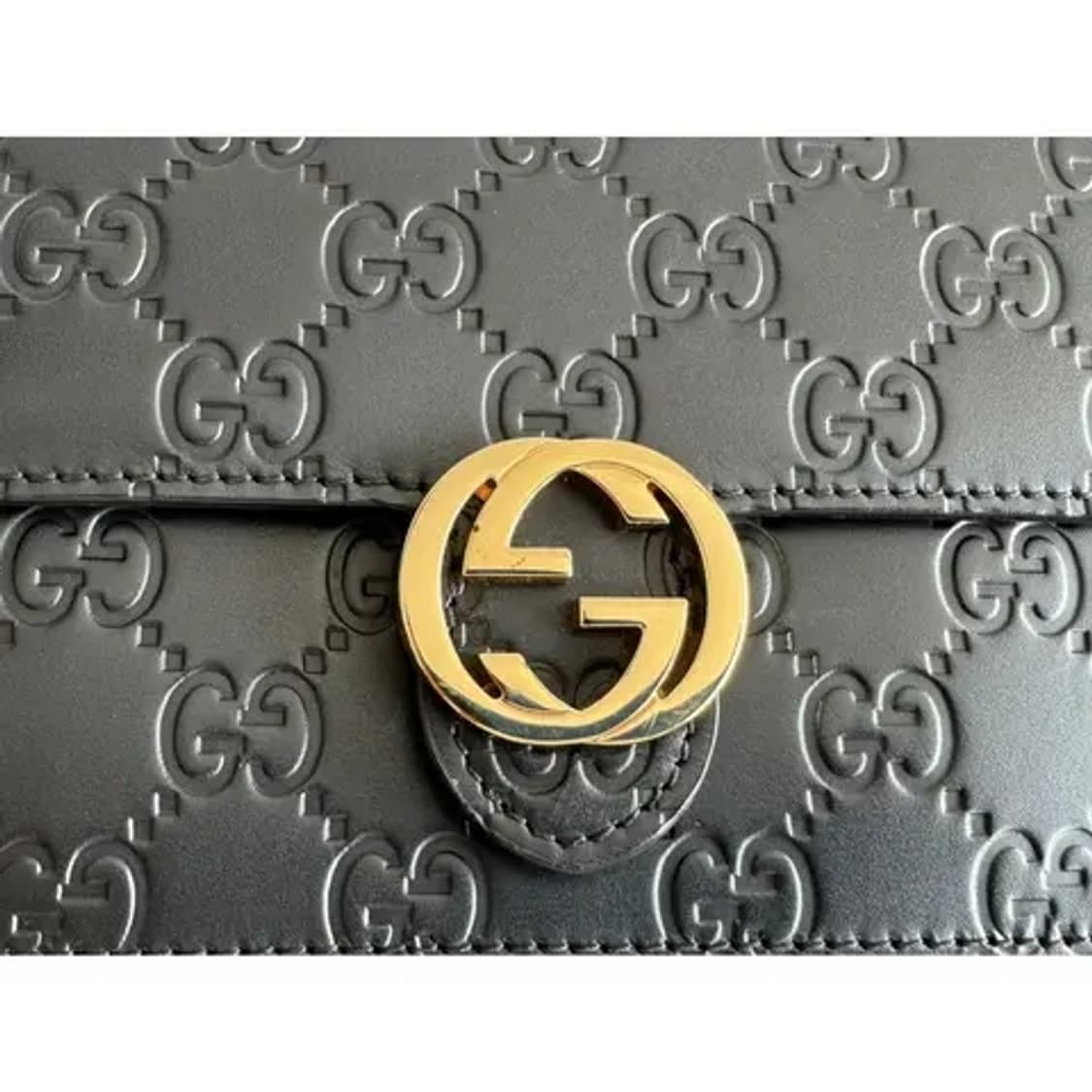 [정품,풀구성품] Gucci GG 시마 레더 금장 체인 숄더백 상품이미지3