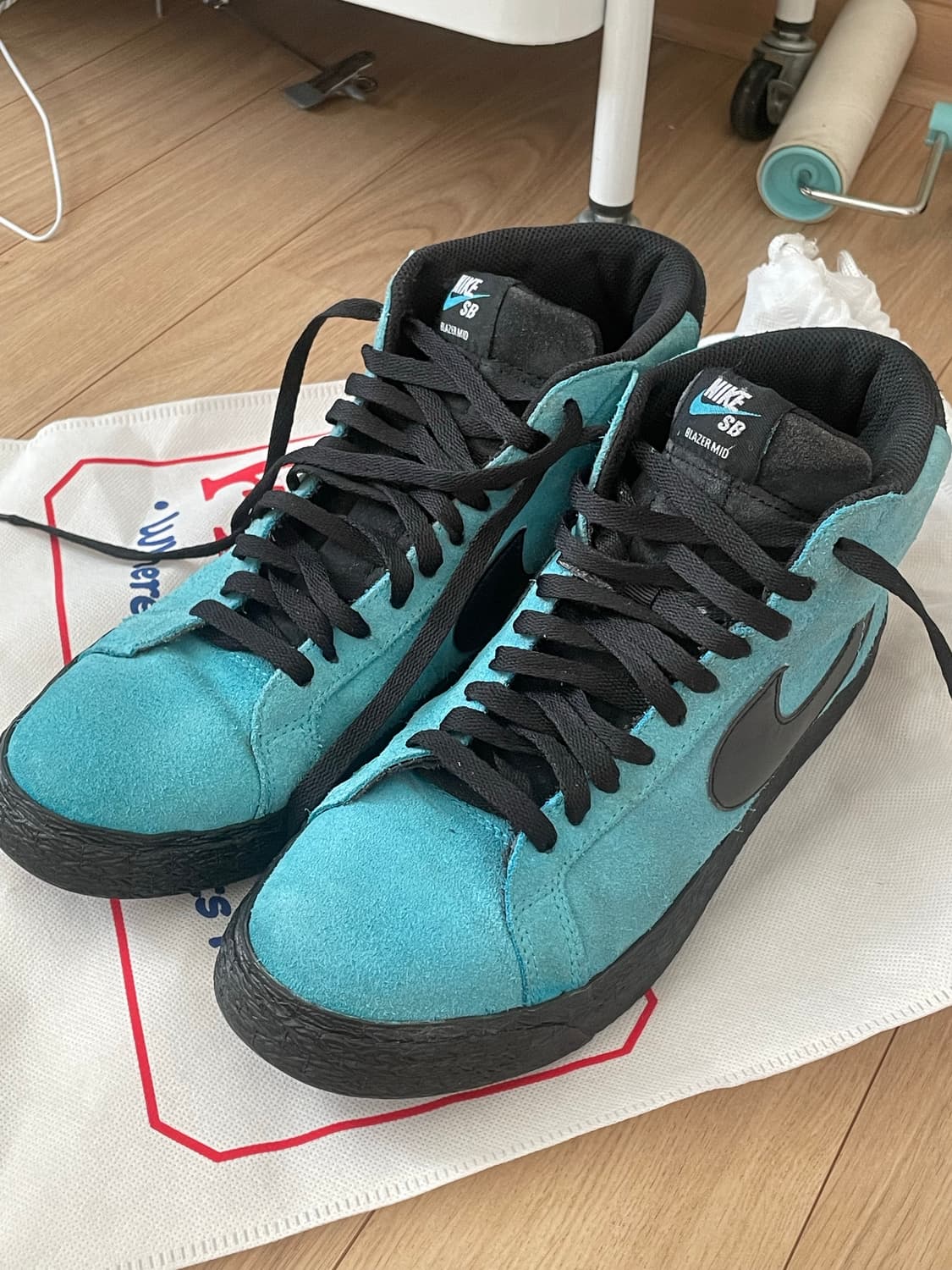 나이키 sb 줌 블레이저 미드 발틱 블루 275 상품이미지1