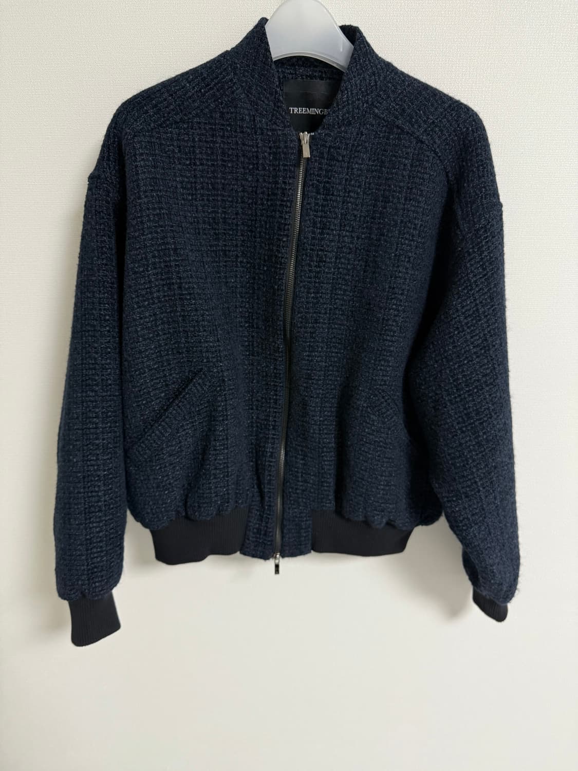 트리밍버드 울 블루종 트위드 자켓 상품이미지3