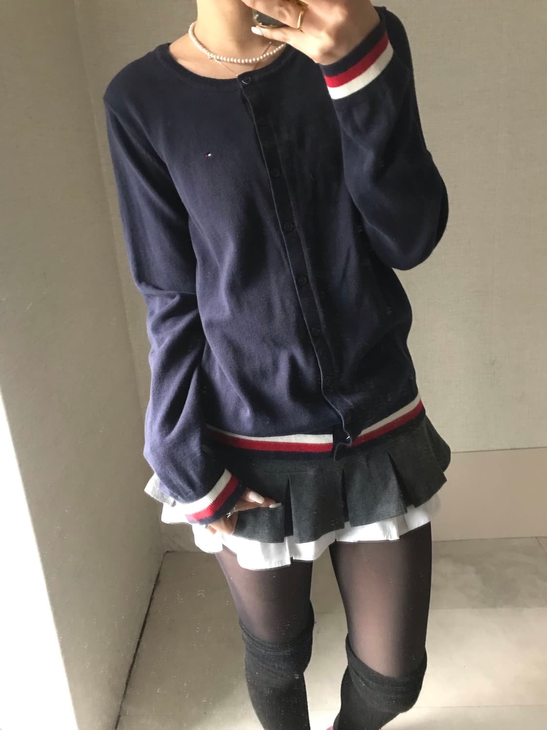 타미힐피거 네이비 가디건 상품이미지3