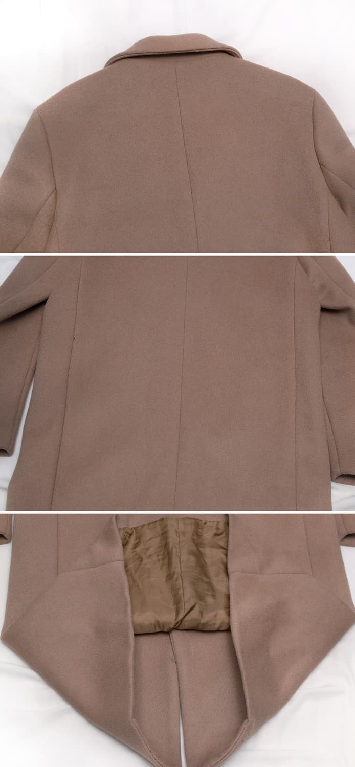컨셉원 울캐시미어 허니 브라운 클래식 싱글 롱코트 (M / 95-100) 상품이미지5