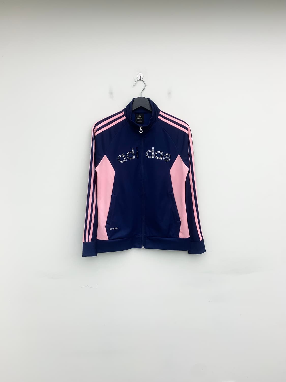 아디다스 y2k 큐빅로고 핑크 네이비 스포티 져지 상품이미지1