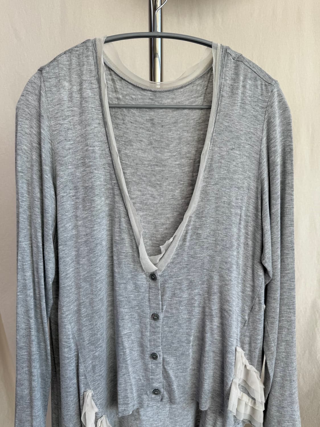 매쉬 레이스 롱 가디건 상품이미지4