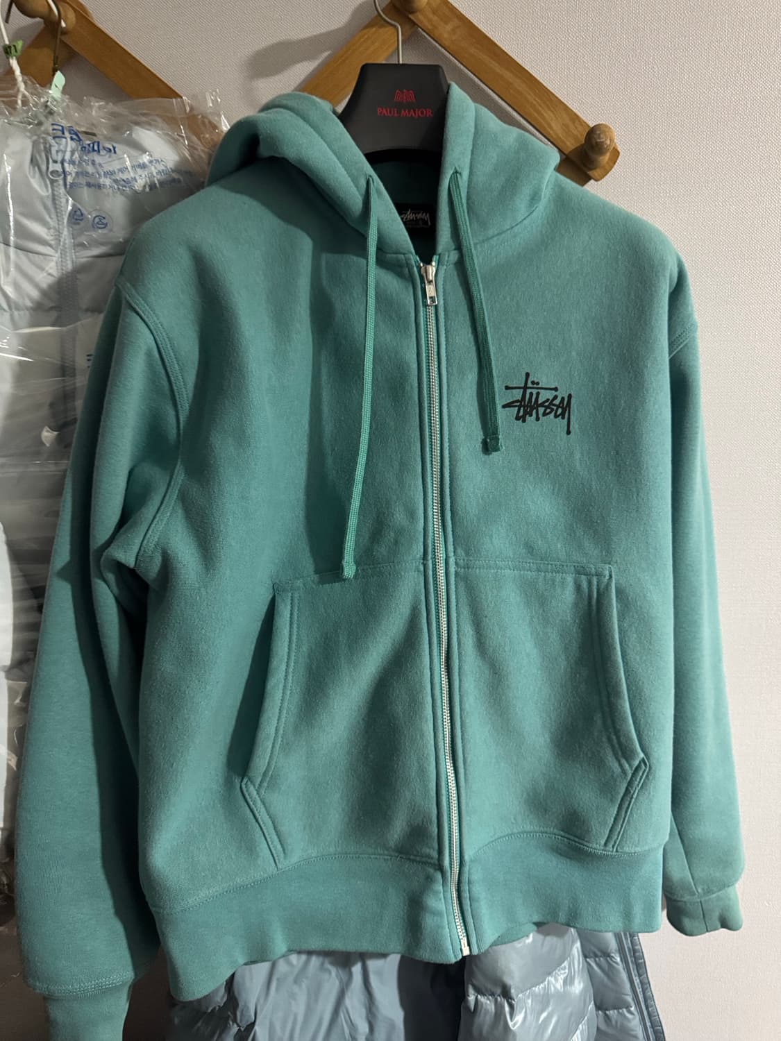 스투시 베이직 후드집업 오션 상품이미지3