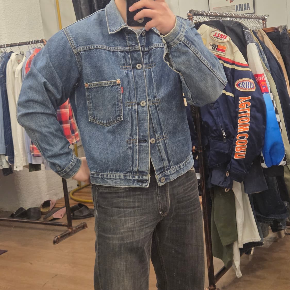 90s 리바이스 lvc 1세대 데님자켓 40 사이즈 71506 타입원 상품이미지10