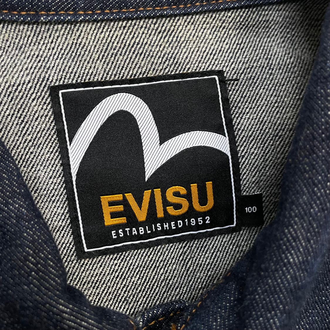 에비수 Evisu 빅 로고 포켓 인디고 데님 트러커 자켓 상품이미지5