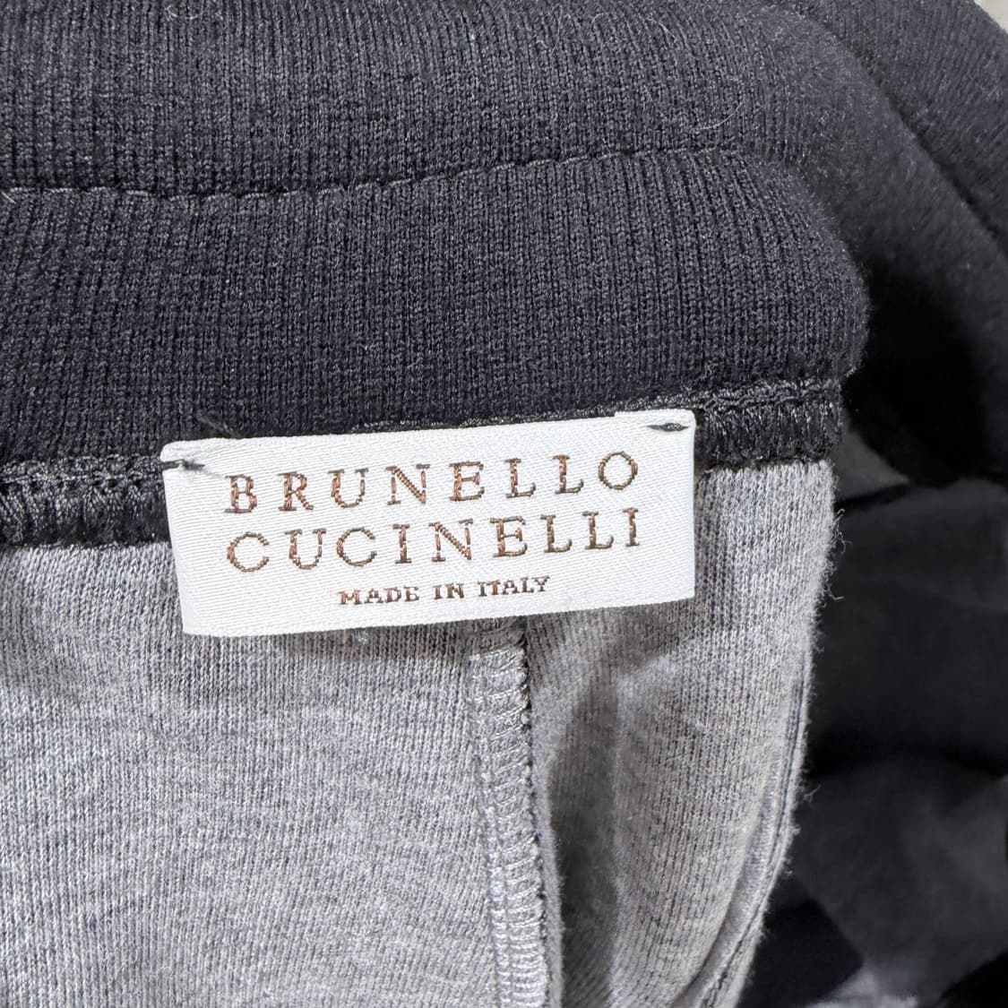 L / 브루넬로 쿠치넬리 로고 프렌치 로고 조거팬츠 상품이미지5