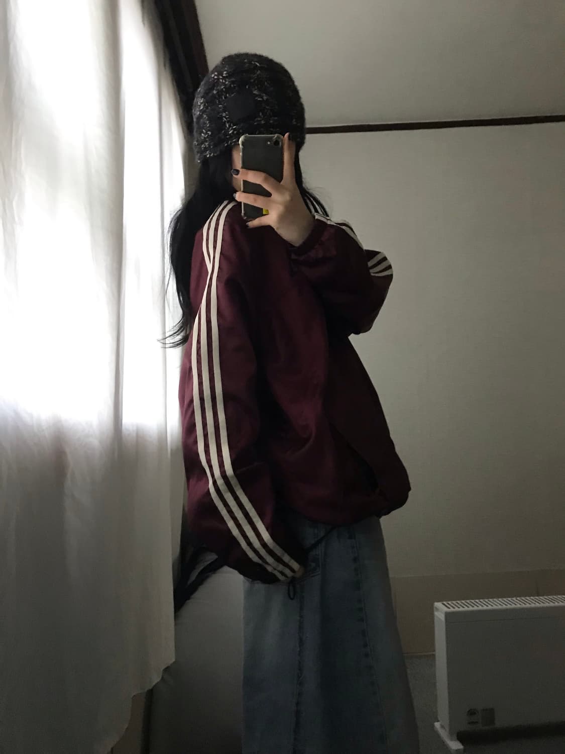 아디다스 00s 버건디 바람막이 상품이미지3