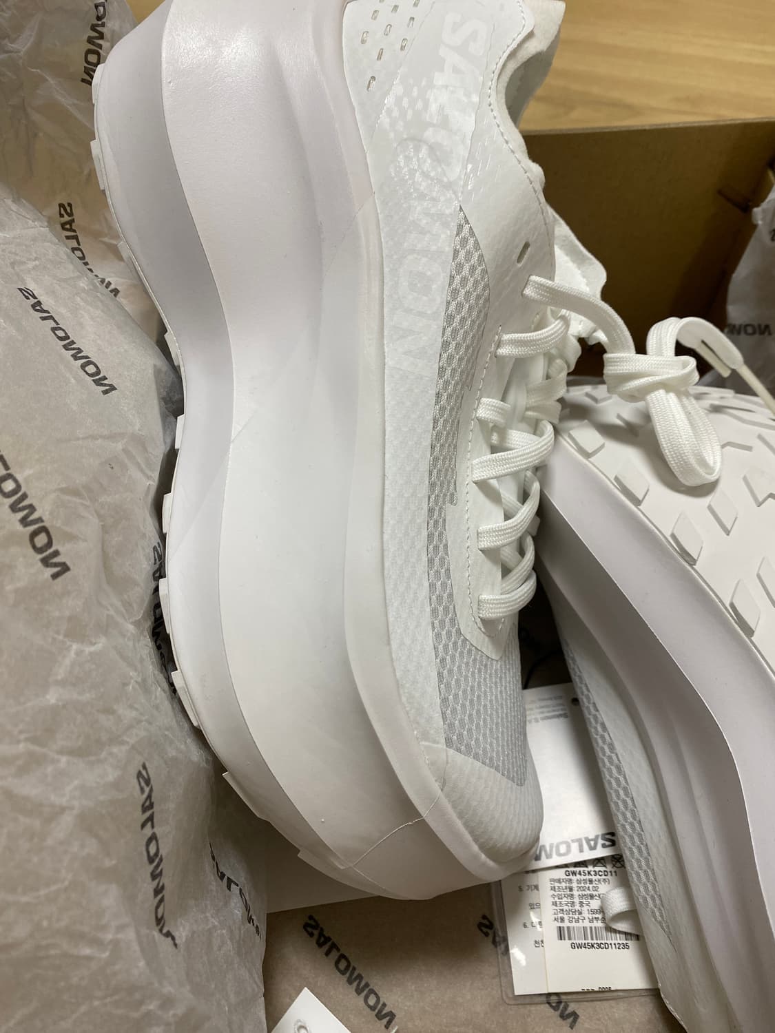 꼼데가르송 살로몬 판타즘 화이트 235 상품이미지4