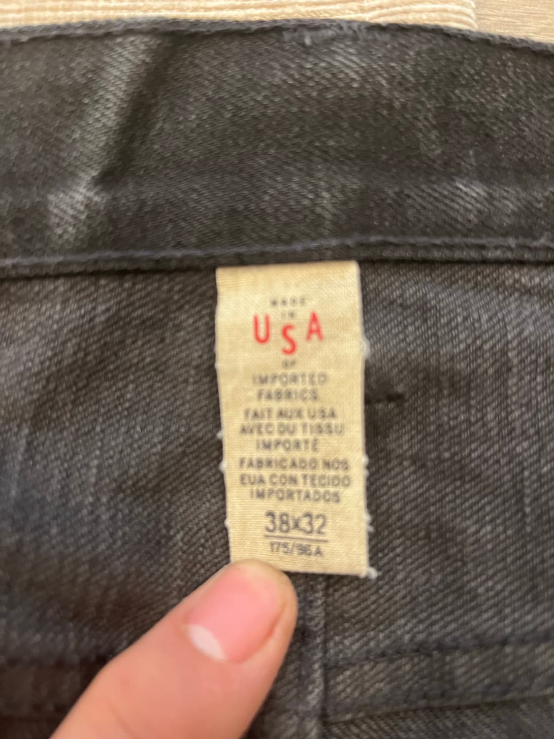 Rrl 로우 스트레이드 블랙 셀비지 상품이미지3