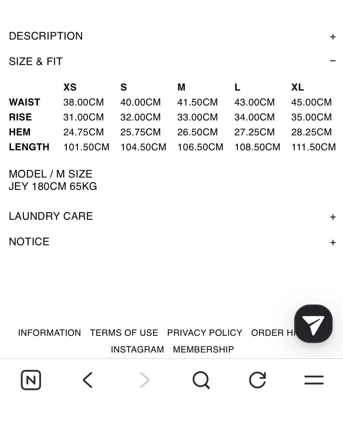 XLIM EP.7 SYNOPSIS 01 TROUSERS 블랙 M 상품이미지4