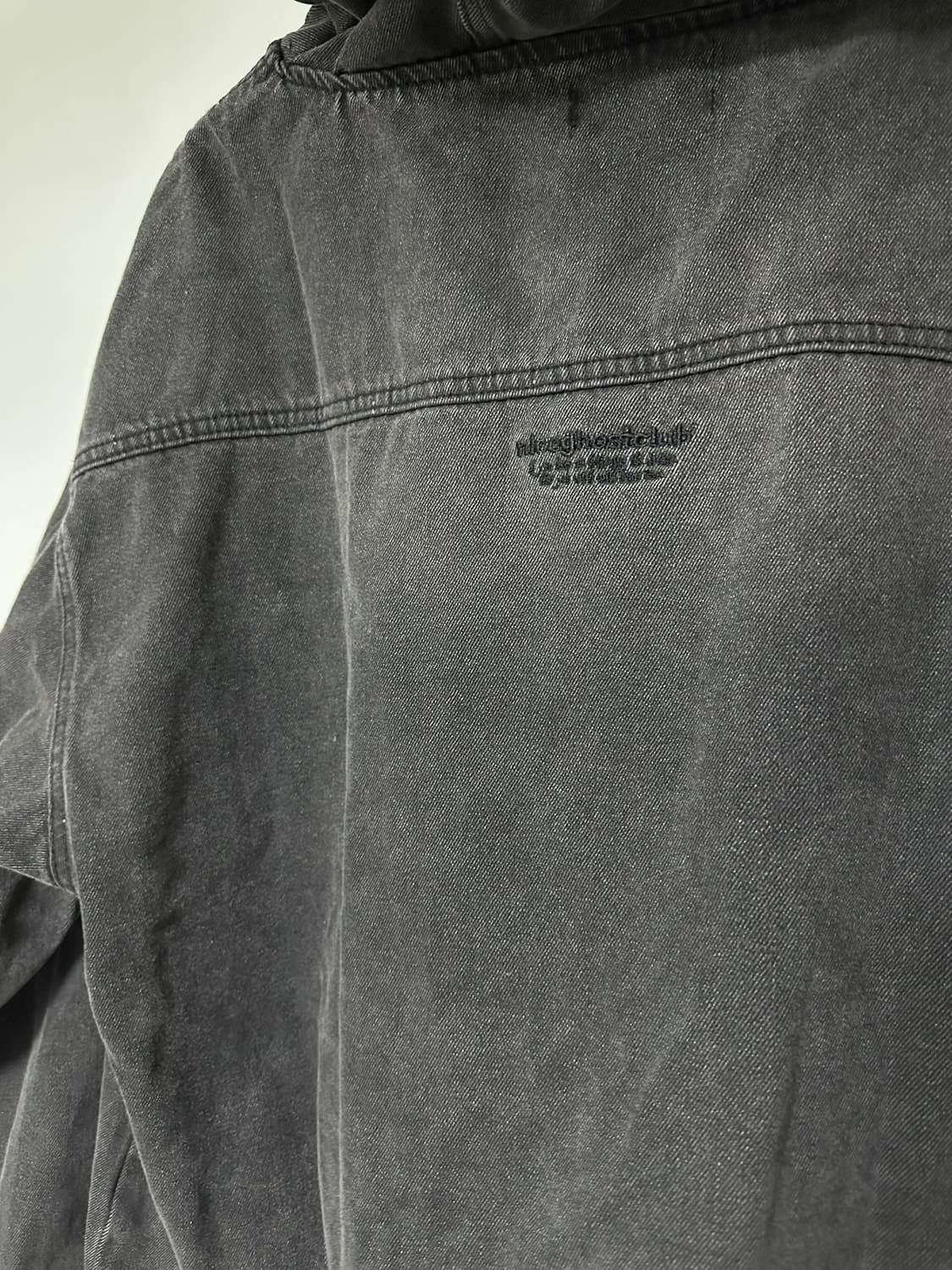 나이스고스트클럽 데님 풀오버 후드 자켓 상품이미지4