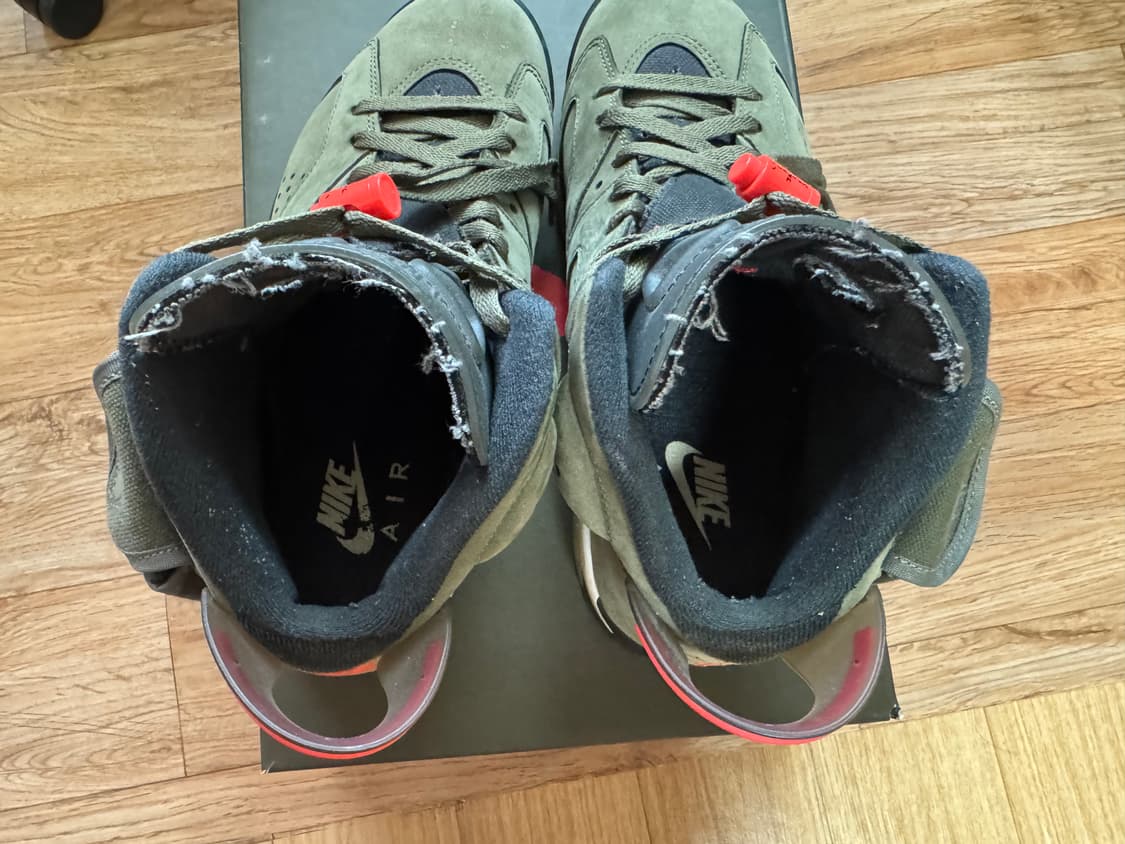 (최저가❗️) 나이키 조던6 x 트래비스스캇 올리브 260 상품이미지5