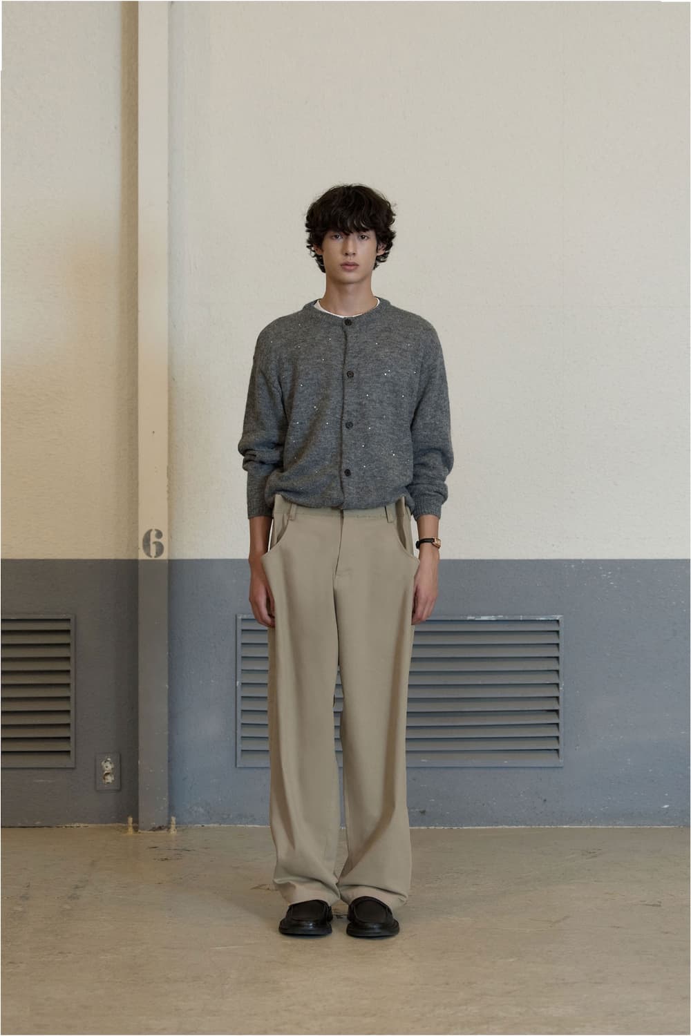 [M] STU  턱 팬츠 / Tuck Pants Beige 상품이미지1