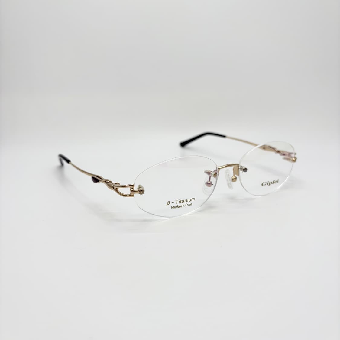 Gipfel 티타늄 골드 오벌 빈티지 무테 상품이미지2