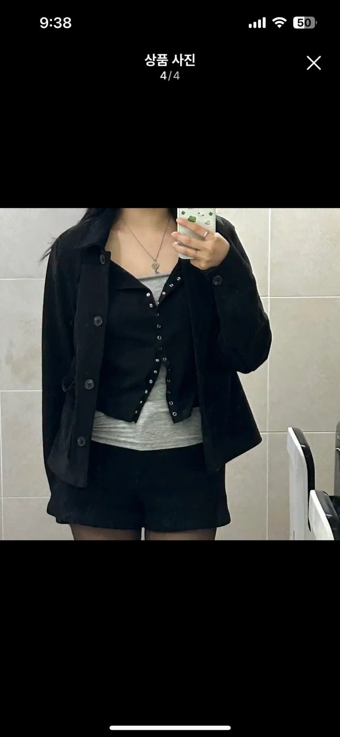 자라 싱글 자라 블랙 스웨이드 크롭 자켓 상품이미지2