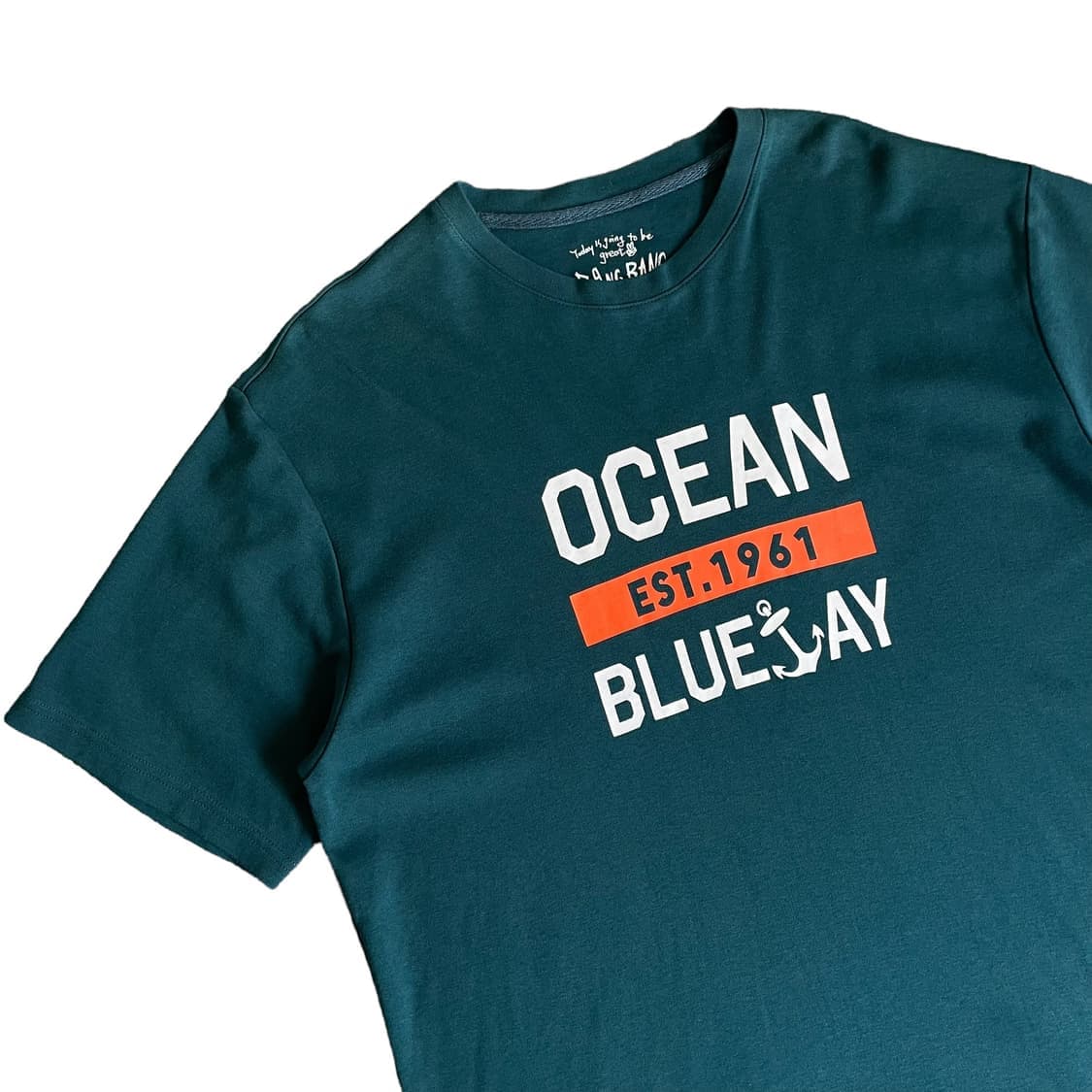 뱅뱅 EST. 1961 청록 프린팅 반팔 티셔츠 105 상품이미지3