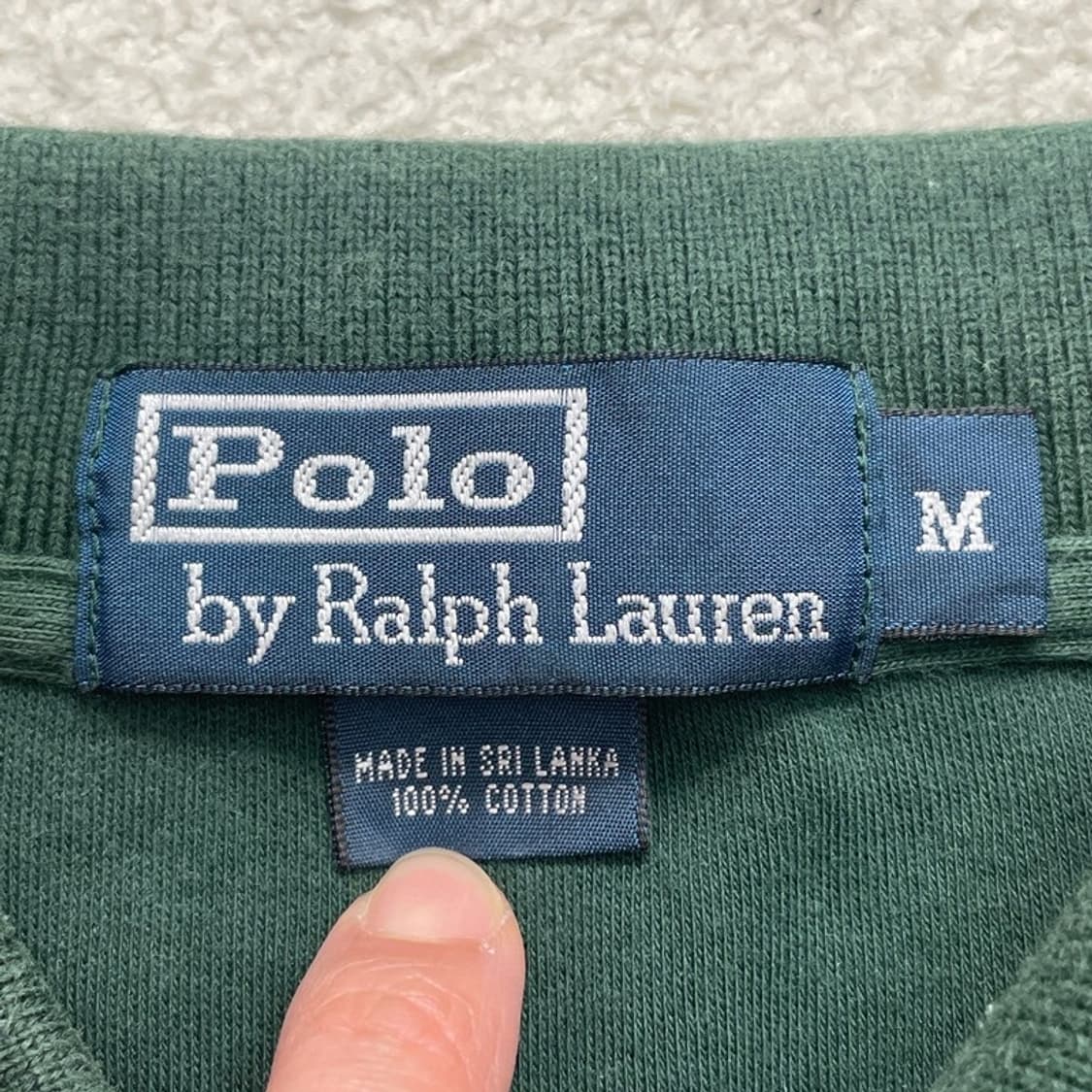 POLO RALPH LAUREN 피마코튼 스트라이프 카라티 그린 M 상품이미지4