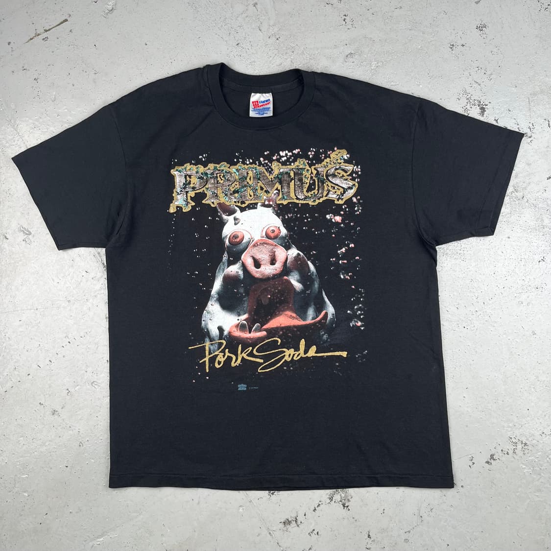 빈티지 Primus Pork soda 밴드티 상품이미지2