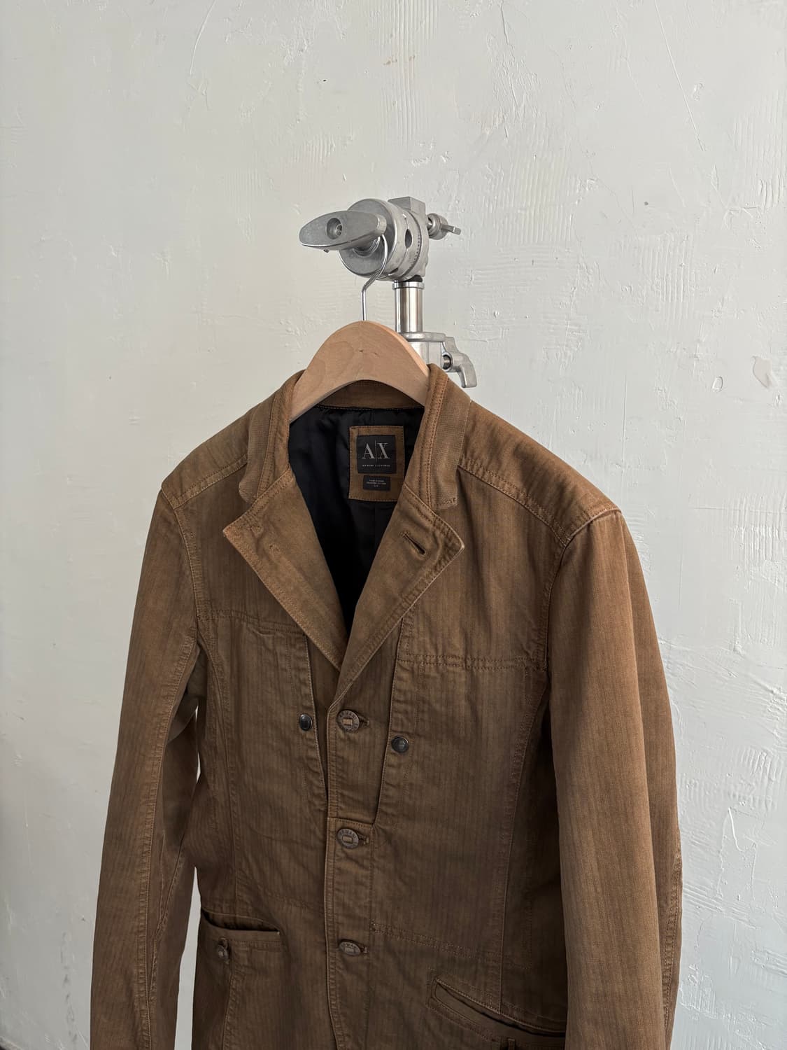 아르마니 익스체인지 브라운 유틸리티 블레이저 자켓 상품이미지2