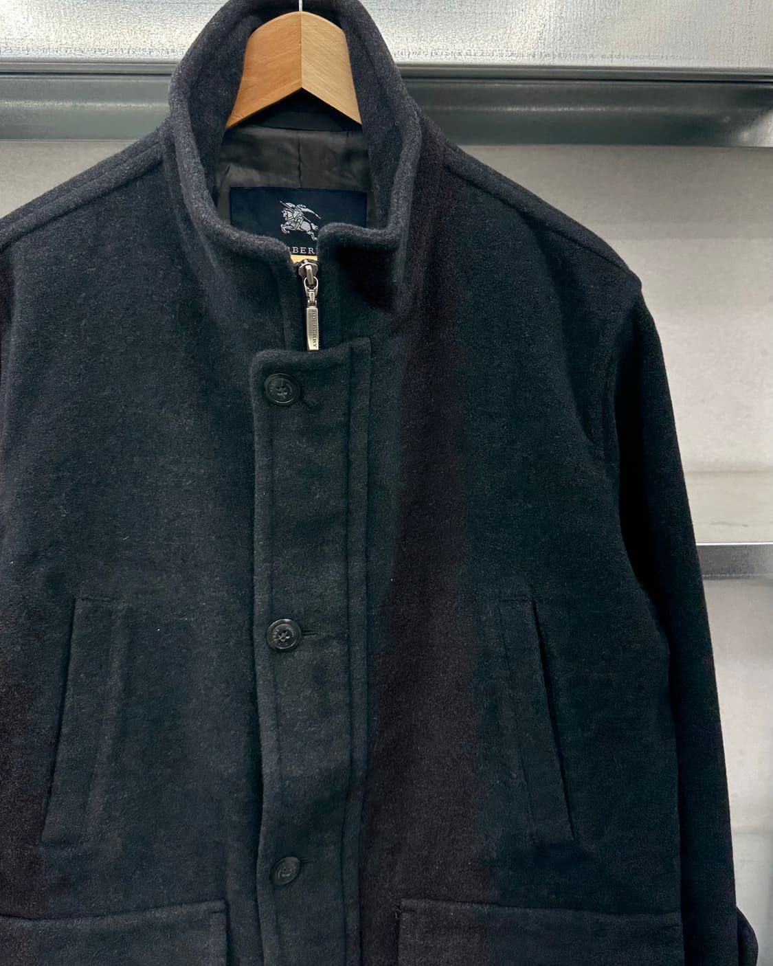 (L)버버리 울앙고라 혼방코트-M1631 상품이미지2