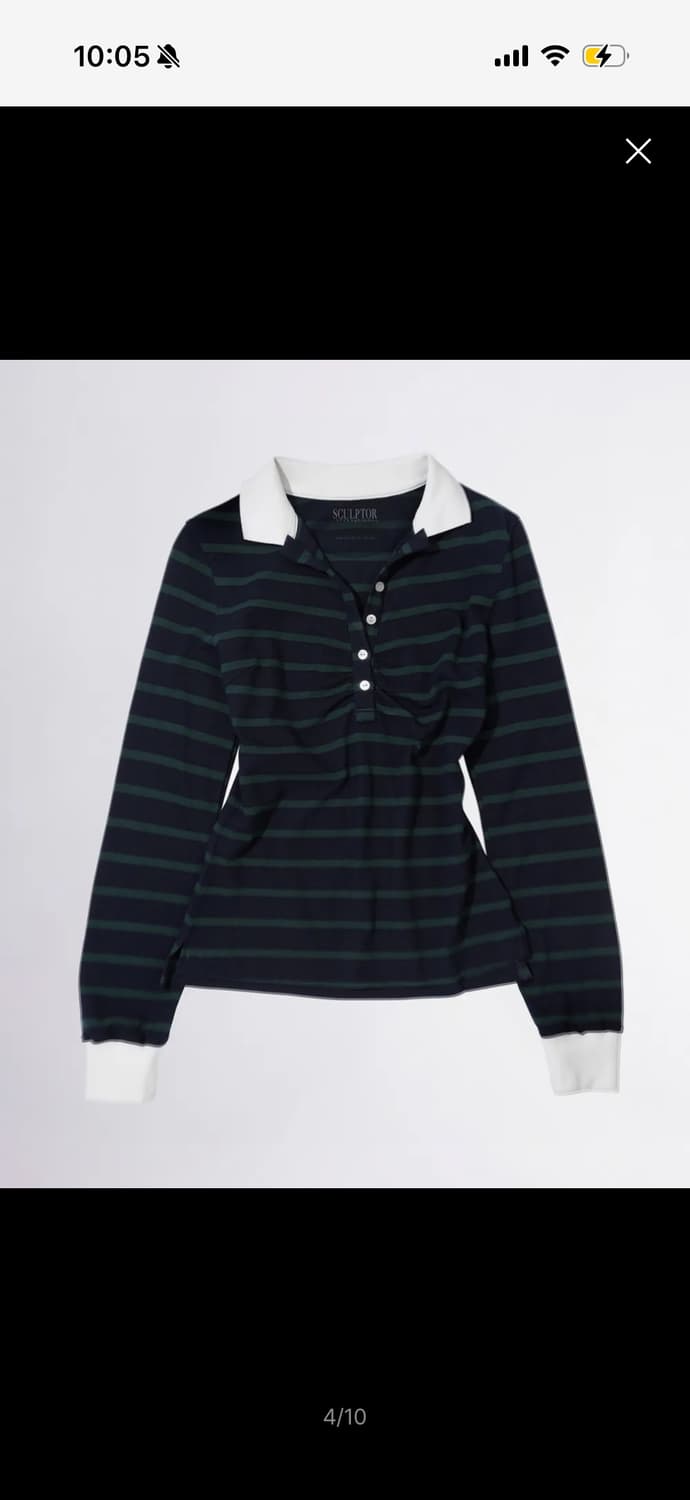 스컬프터 셔링 카라 티셔츠 상품이미지1