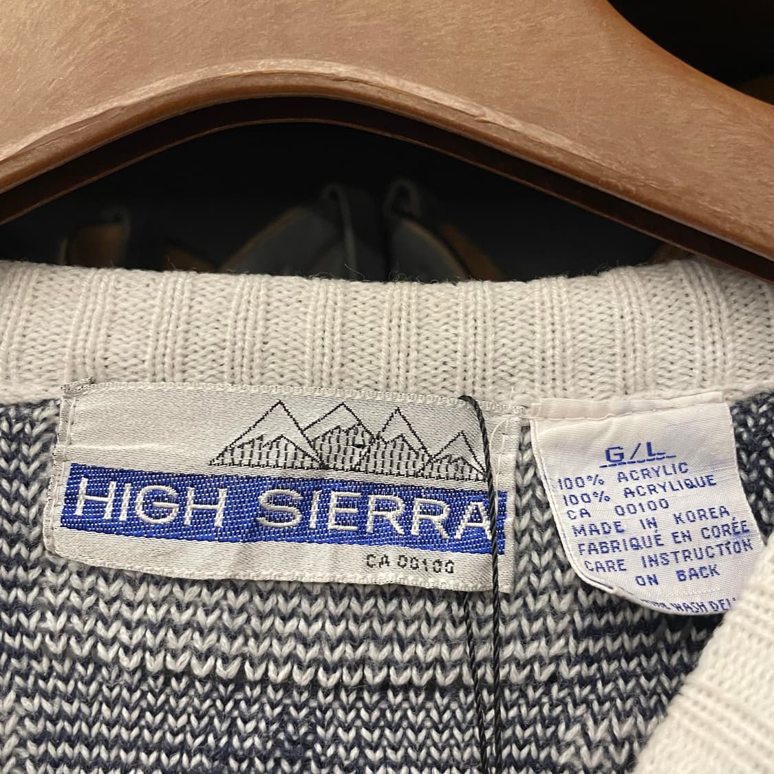 90s 하이 시에라 패턴 아크릴 니트 스웨터 상품이미지6