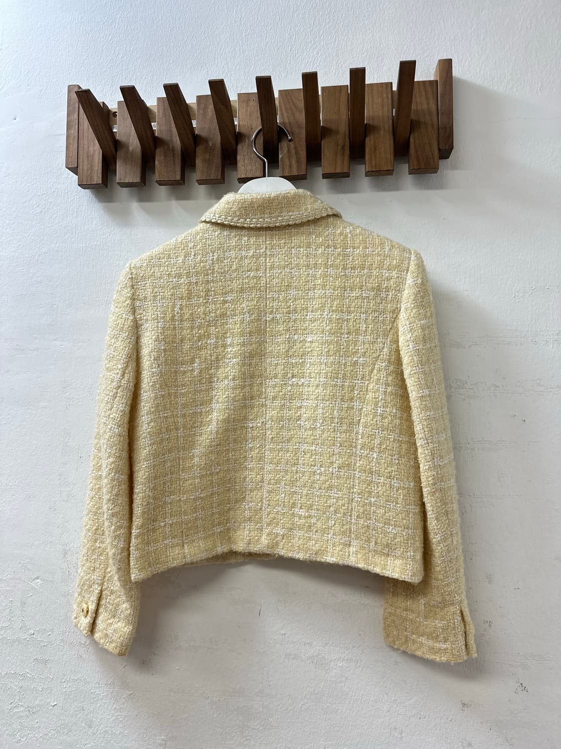 일본빈티지 울 혼방 카라 포인트 빈티지 클래식 트위드 자켓  상품이미지8