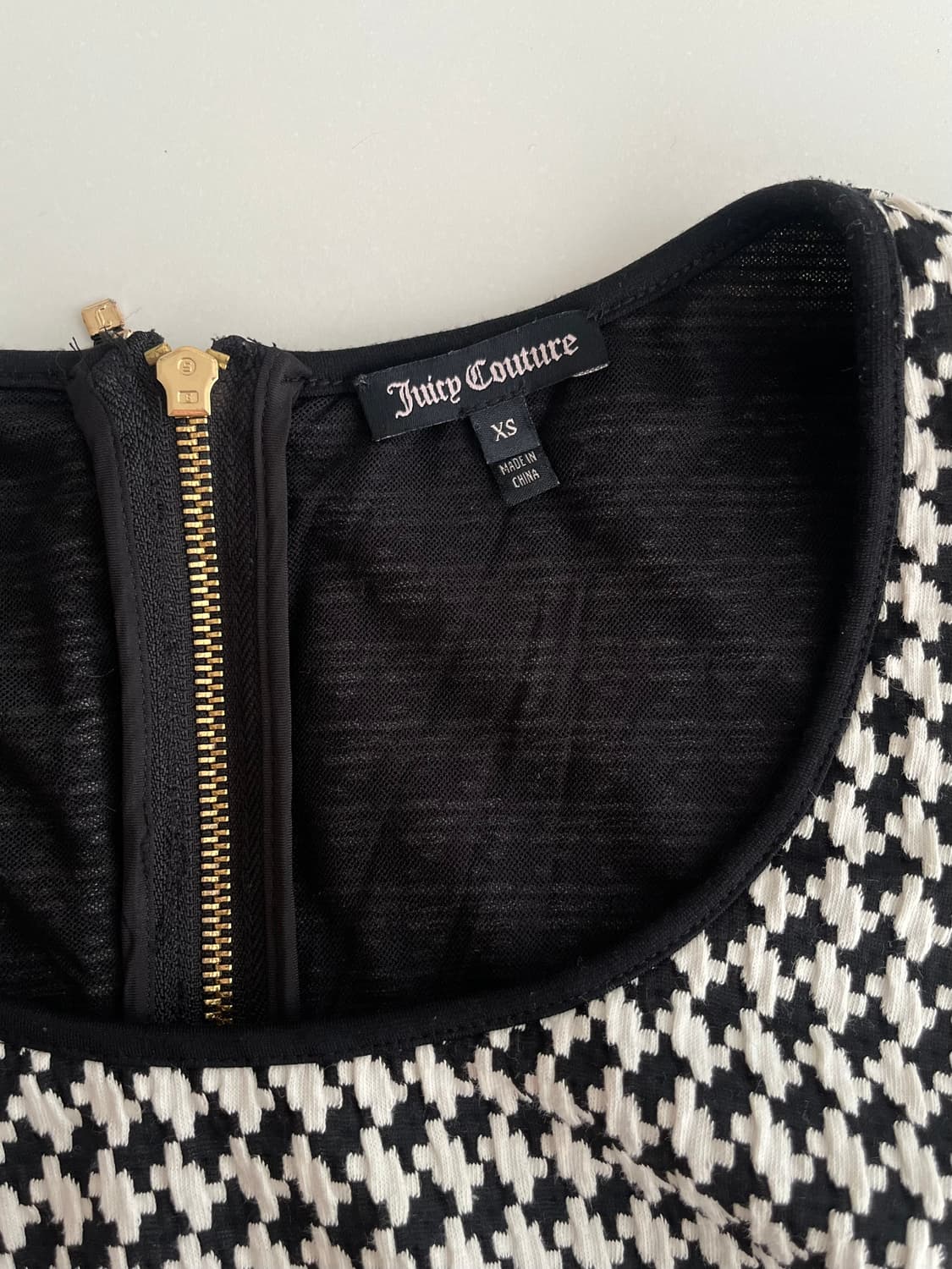 XS) 한섬 쥬시꾸뛰르 체크 미니 원피스 상품이미지3