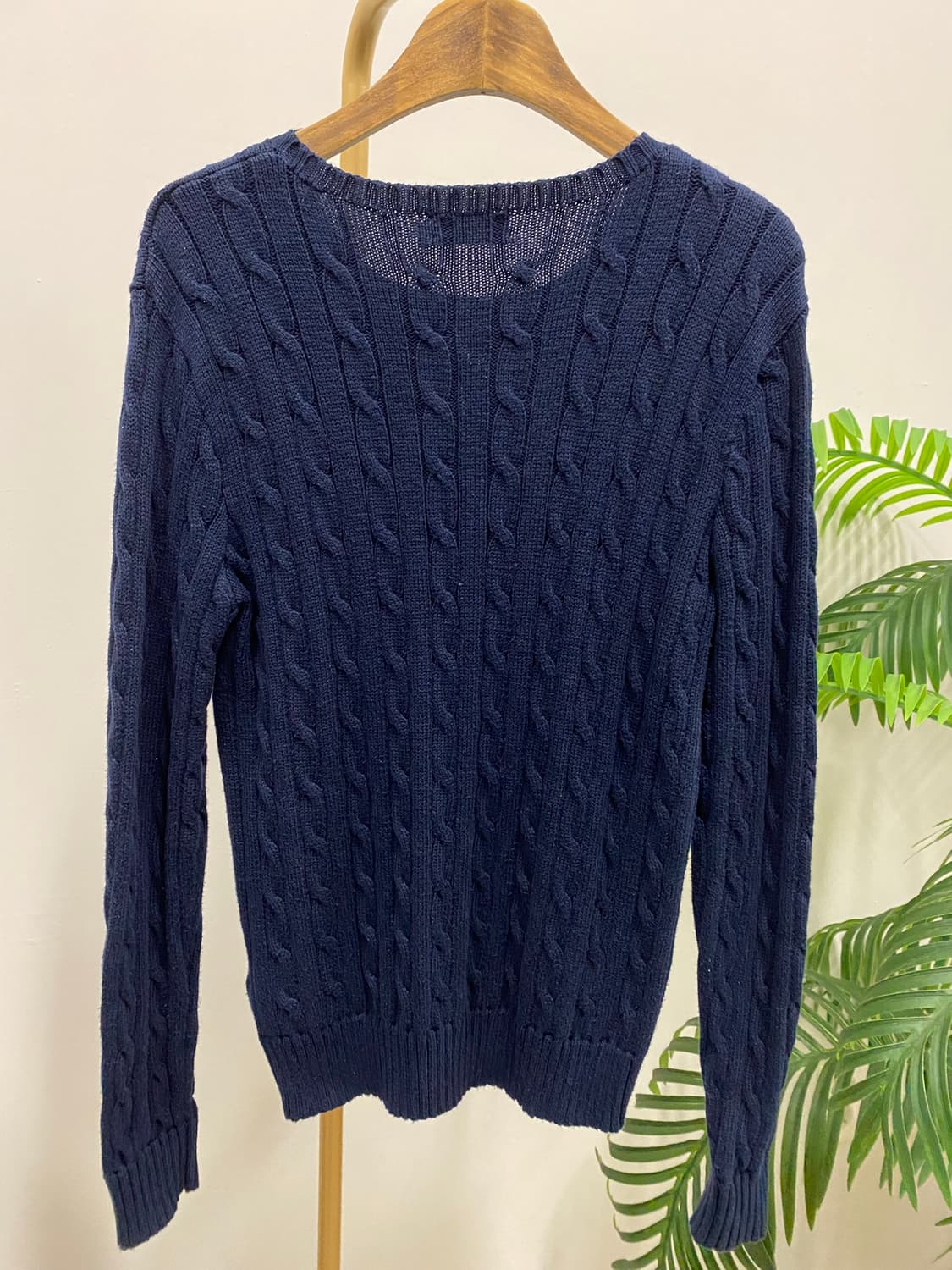 폴로 랄프로렌 케이블니트 네이비 상품이미지2