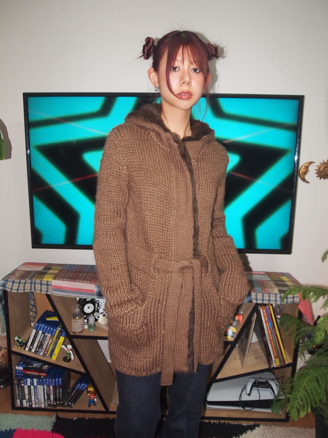 VTG 퍼 트리밍 후드 상품이미지2