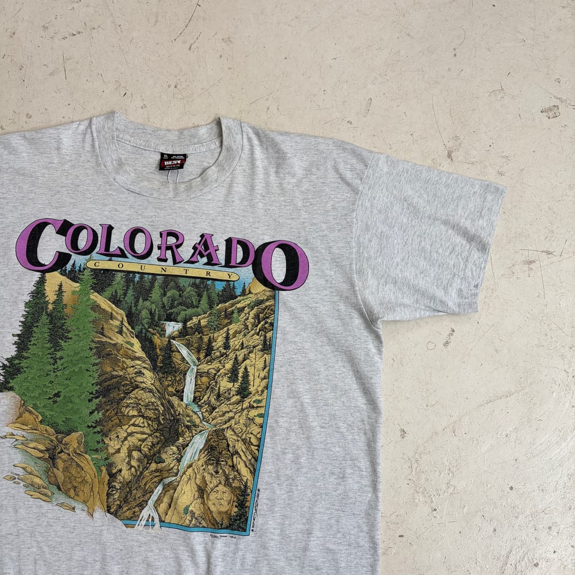 90s USA Colorado 빈티지 싱글스티치 반팔티 XL 상품이미지2