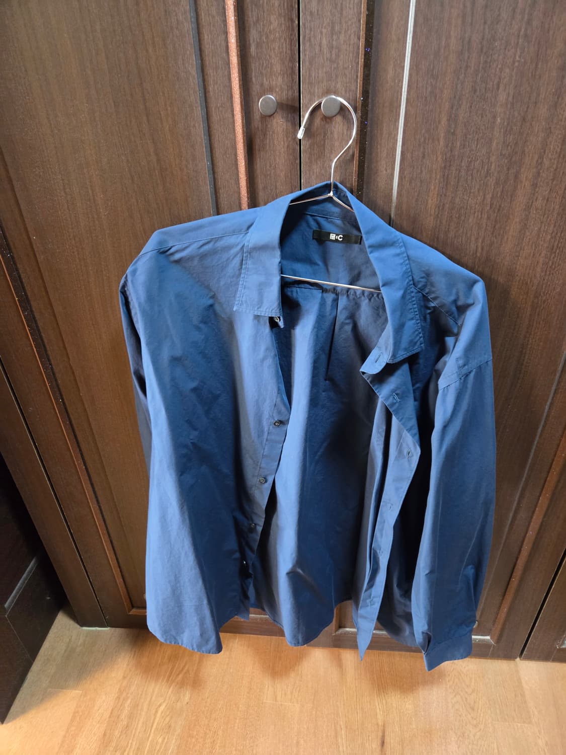 UNIQLO c라인 오버사이즈 셔츠 네이비 L 새상품 상품이미지1