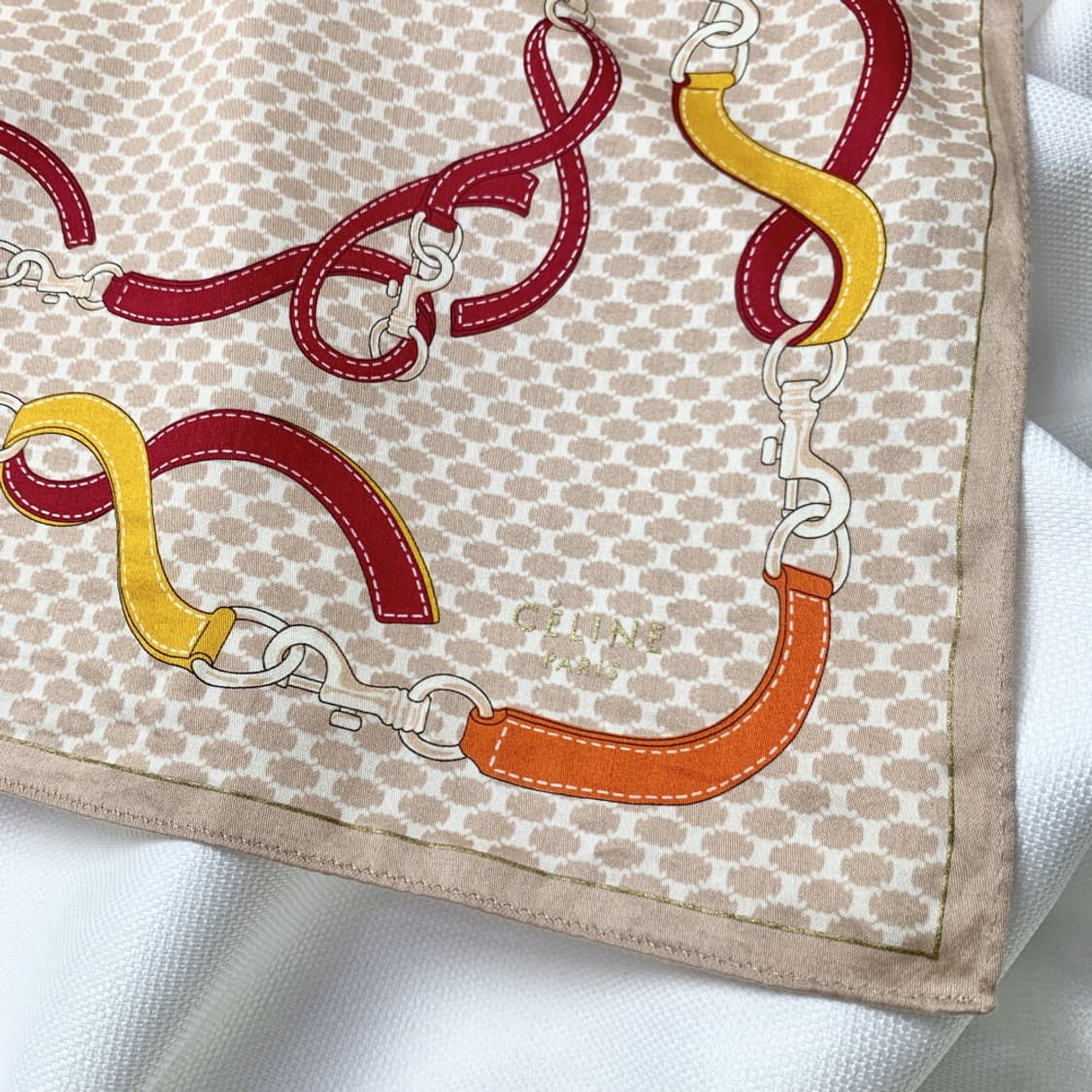 [정품] Celine 셀린느 벨트 빈티지 쁘띠스카프 손수건 상품이미지2