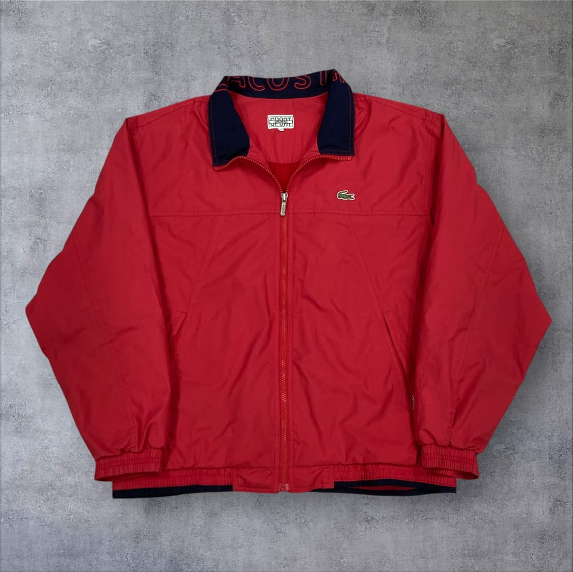 라코스테 레드 컬러 스몰 로고 바람막이 상품이미지1
