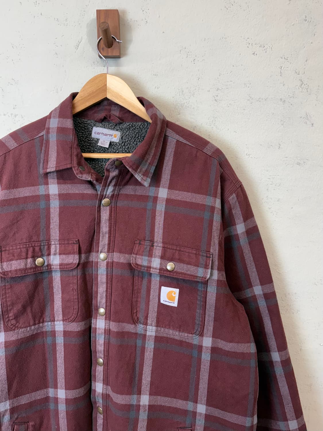 칼하트 셰르파 플란넬 셔츠 자켓 상품이미지3