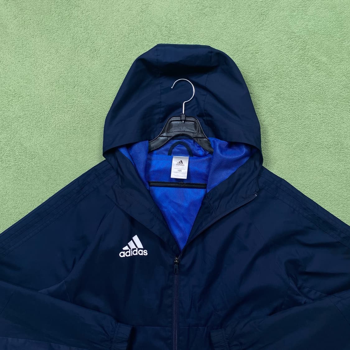 아디다스 네이비 올드스쿨 삼선 윈드브레이커 자켓 상품이미지1