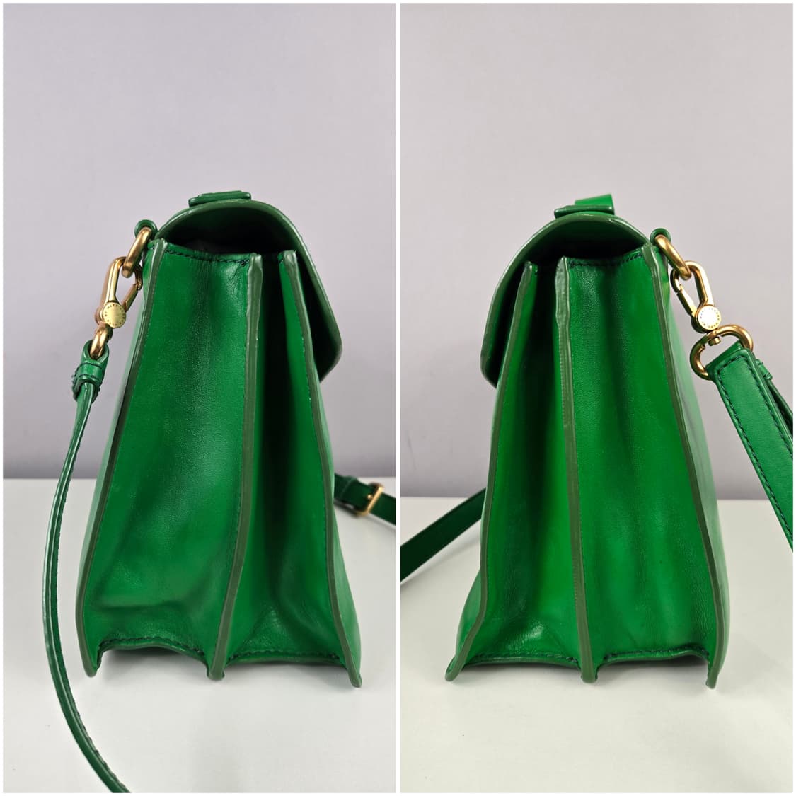 마크제이콥스 레더 사첼백 숄더백 가방 정품 그린 상품이미지3