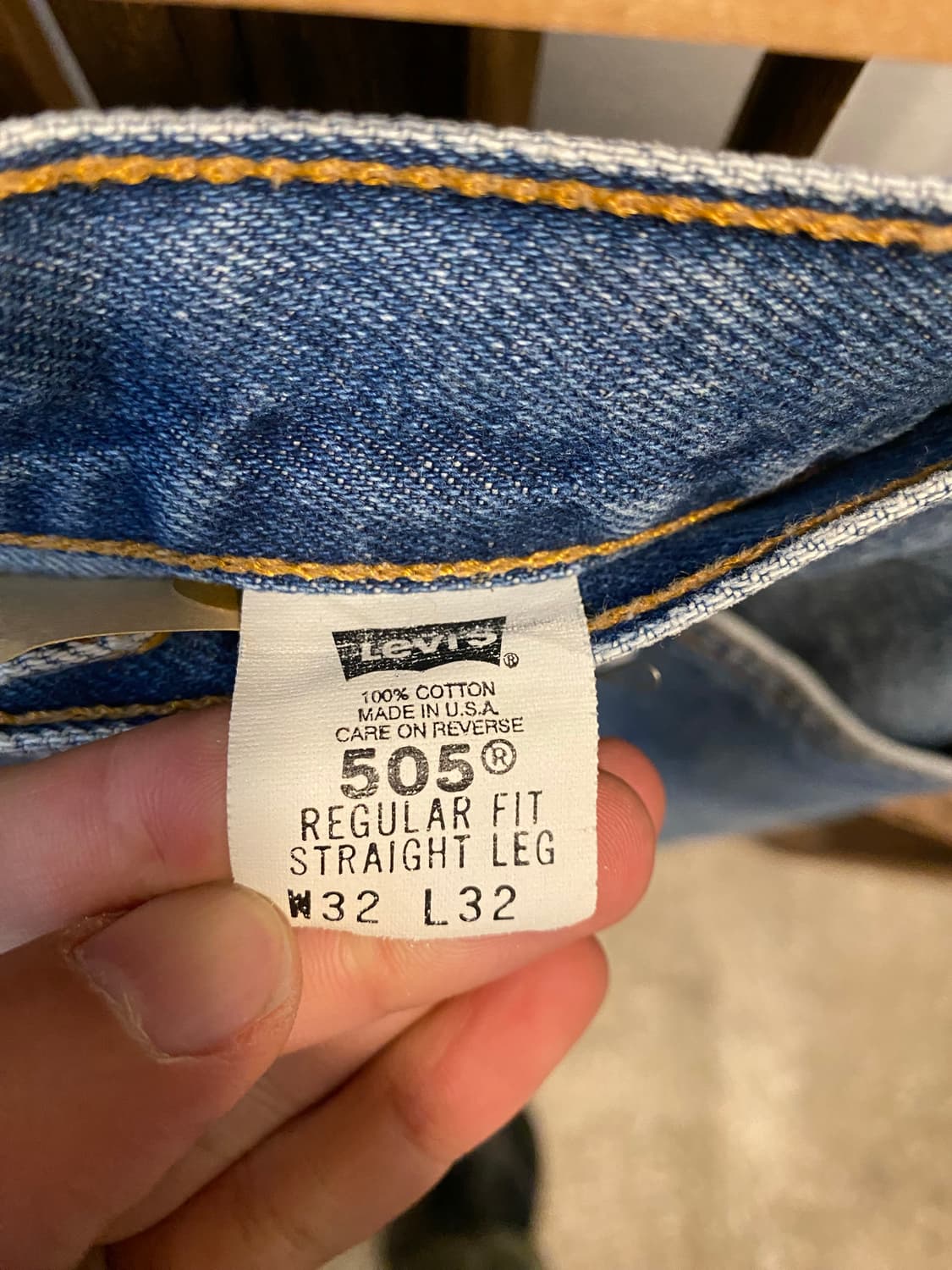 00S 리바이스 505 USA 데님 팬츠 31“ 상품이미지5