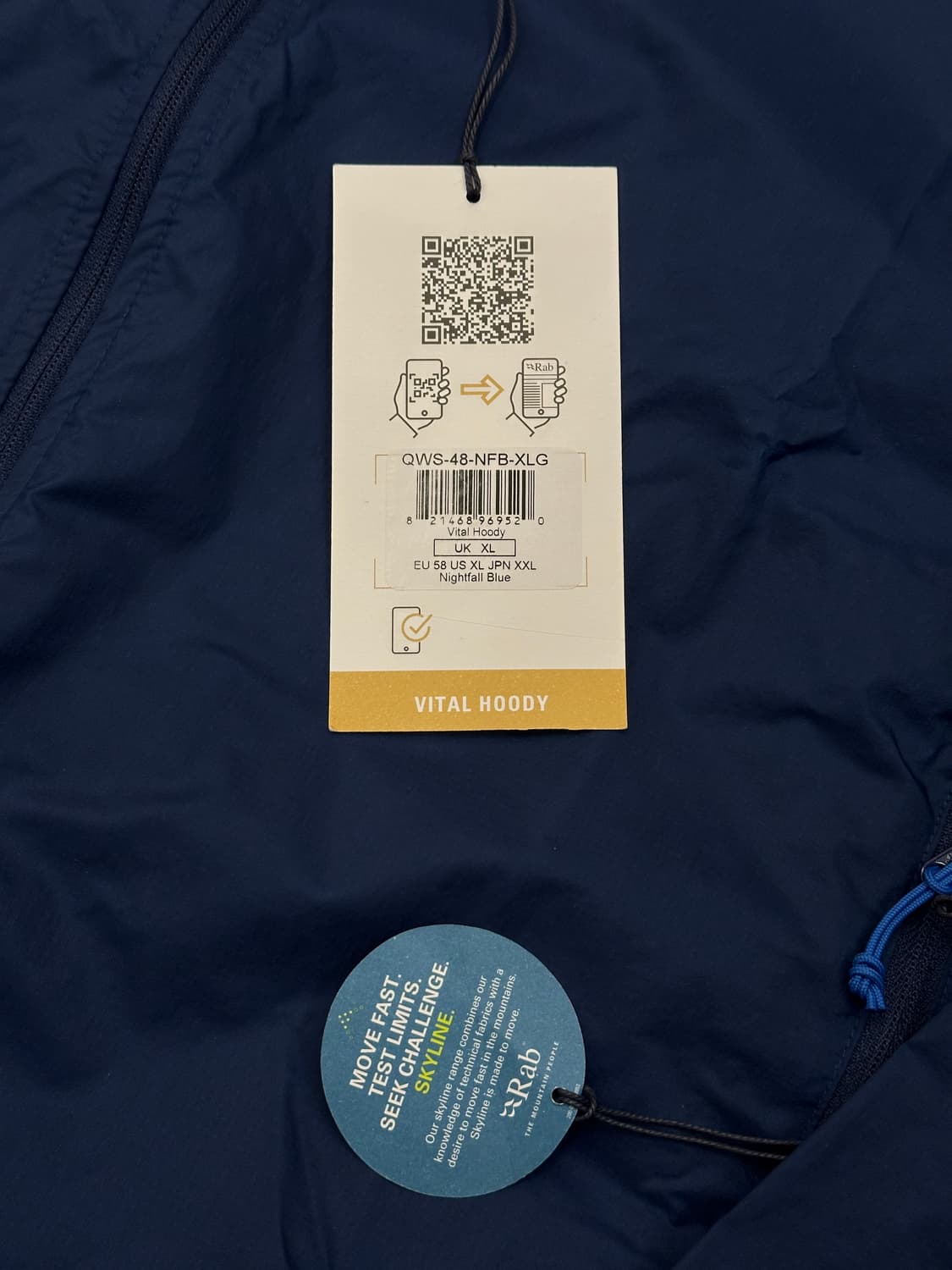 [새제품] RAB 랩 바이탈후디 바람막이 윈드브레이커 네이비 상품이미지4