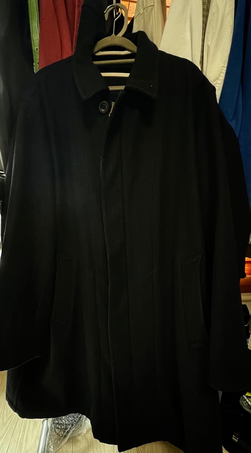 [M]요지 야마모토 네이비 울 코트 상품이미지1
