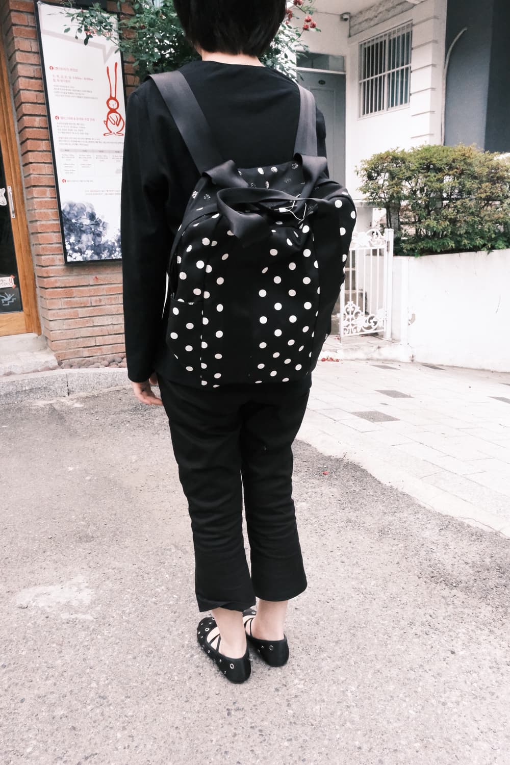 Comme des garcons black 도트 토트백 / 백팩 상품이미지3