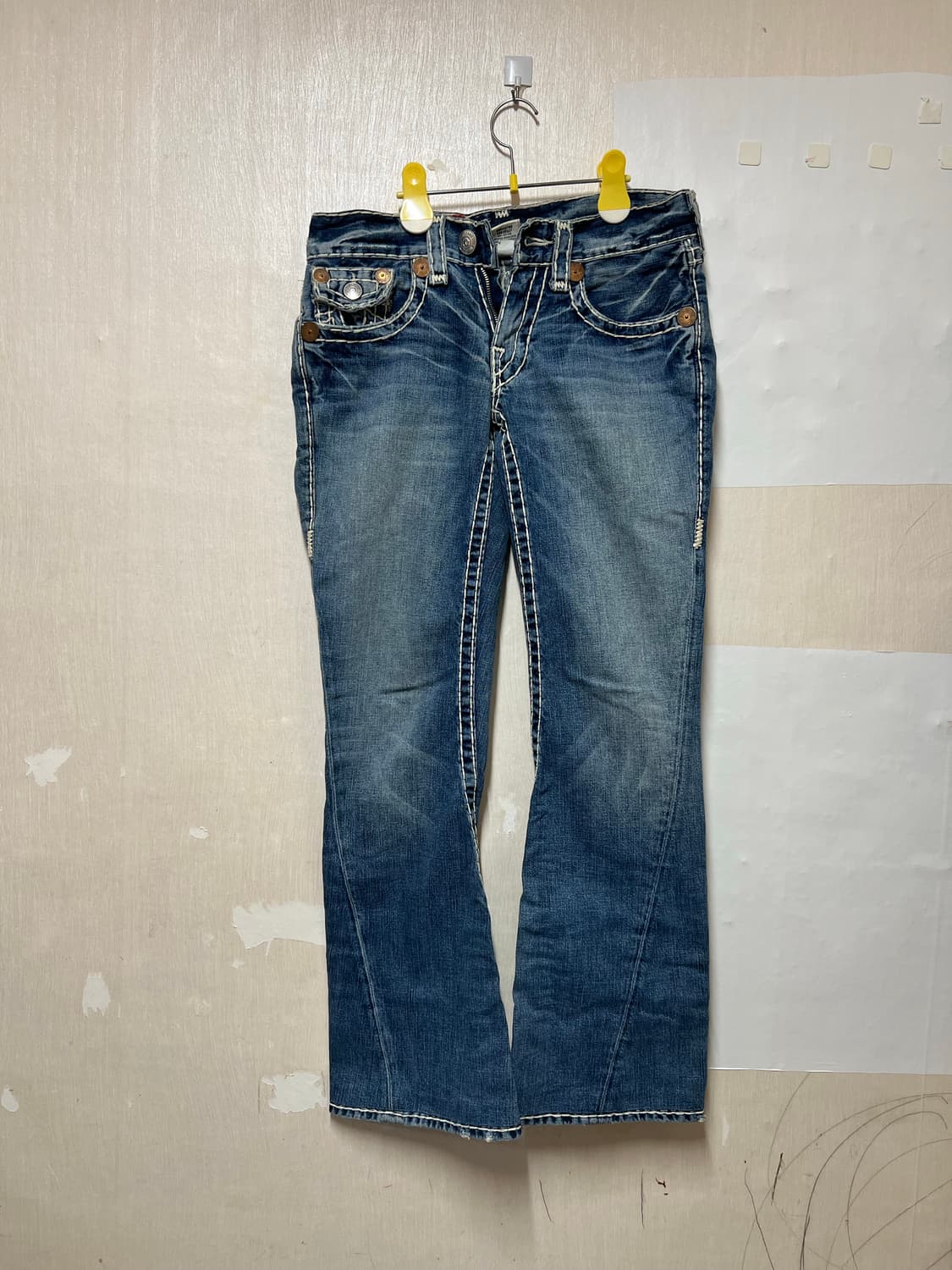 트루릴리전 조이 슈퍼티 부츠컷 화이트스티치 트루릴리젼 29사이즈 상품이미지1