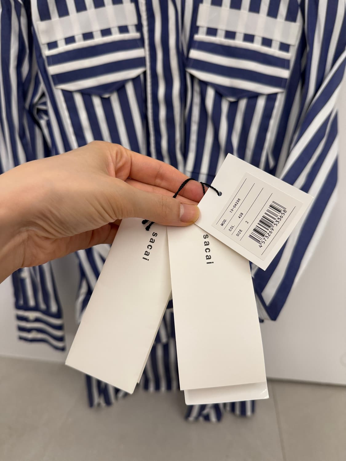sacai 스트라이프 셔츠 상품이미지7
